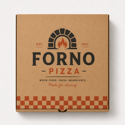 Pizza Karton Weiss